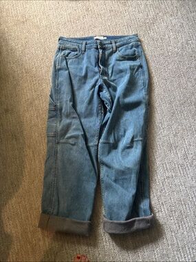 Men's winter Relaxed Blue Workwear Jeans